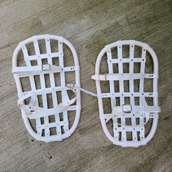 Laplandia 1988 Snow Shoes 138/5138 Vintage White Ski Lodge Decor Sweden - Picture 9 of 10